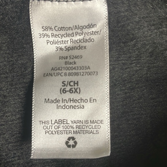 Kids Athletic Works Black Leggings- size 6X - Picture 7 of 10